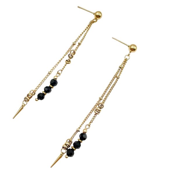Stainless Steel Style Tassel Earrings - Picture 1 of 2